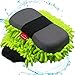 Konpard Premium Chenille Microfiber Car Wash Sponge, Ultimate Car Wash Mitt, Scratch Free, Lint Free, Double Sided, Plush(Green)