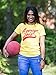 Average Joes | Funny Dodgeball Team Sports Jersey Ladies' T-Shirt-Yellow, M
