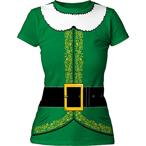 Impact Originals Green Elf Costume Juniors Tunic Tee