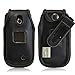 Turtleback Fitted Case for LG Revere 3 VN170 Flip Phone Executive Black Leather Case with Ratcheting Belt Clip -