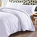 Lightweight Microfiber Duvet Cover Set With Zipper Close,Reversible Color Design (Queen,White) Soft Comfortable 3 Piece (1 Duvet Cover +2 Pillow Shams) by SORMAG
