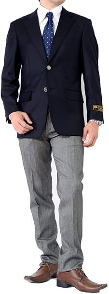 Amazon アウトレットファクトリー Outlet Factory ロロピアーナ Loropiana メンズジャケット 紺ブレ イタリア生地 テーラードジャケット A体 Ab体 体 ブレザー ビジネスジャケット ゴルフジャケット コート ジャケット 通販