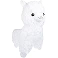 TOLLION Cuddly White Alpaca Llama Lamb Toy -7" Stuffed Animal Cushion Plush Doll Valentine Gift New Baby Gift Graduate Gift L