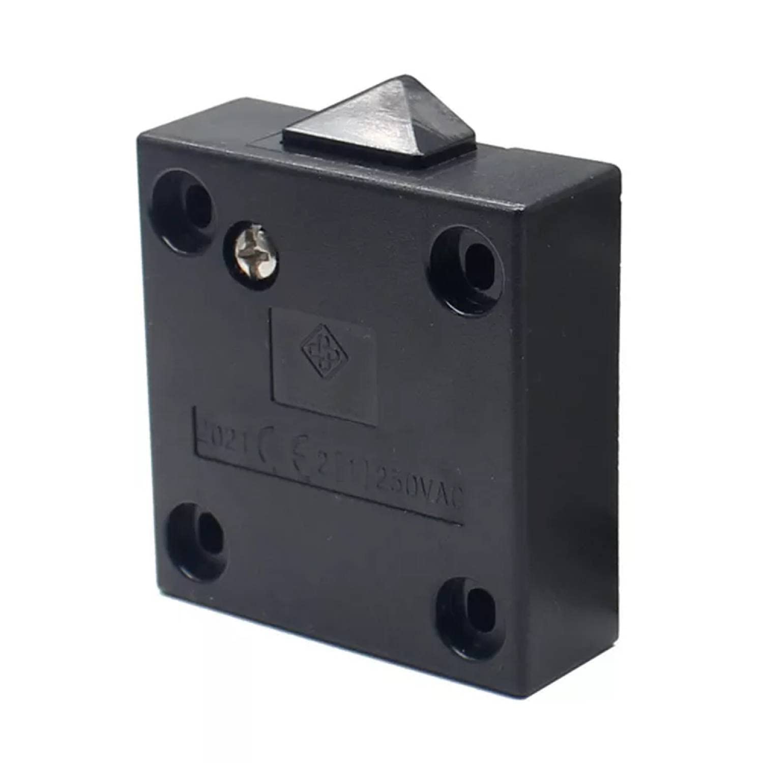 Cabinet Switch Chest Switch 2A 250V Door Switch Door Contact Switch Cabinet Switch Button Contact Switch for Furniture Door Furniture Switch Black