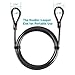 Titanker Bike Cable Lock, 14mm Thick Heavy Duty Security Vinyl Coated Flexible Steel Cable with Loop End (15FT(14mm))