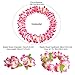 CISMARK Hawaiian Flower Leis Jumbo Necklace Bracelets Headband Set Pink