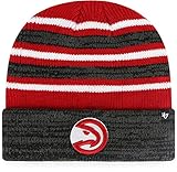 '47 Atlanta Hawks Black Stripe Rotation Cuff Beanie