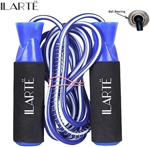 ILARTE Skipping Rope for Men Women Kids Girls Length for Gym and Weight Loss with Foam Hand Gripper in Professional Jump Rope