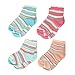 Girl's Socks by Kindersocks – Comfortable and Fun Girl’s Mix Match Socks (4T-5T)