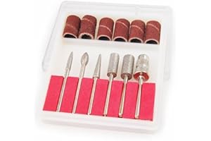 ZXUY 6pc Nail Drill Bits for Machine Replacement 3/32" Shank Size Acrylic Art