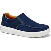 OrthoComfoot Men's Orthopedic Slip-On Loafers Walking Shoes: Casual Arch Support Loafers for Plantar Fasciitis, Comfortable Orthotic Dress Shoes for Foot and Heel Pain Relief