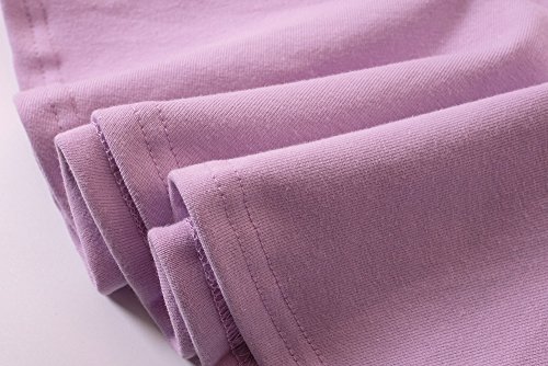 Infant Toddler Baby Girls Dress Cozy Ruffles Long Sleeves Cotton (18-24m(92), Purple)