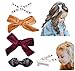 California Tot Non-Slip Fully Lined Alligator Clip Hair Accessories for Fine Hair, Little Girls, Toddlers (Luxe Clip Set of 4)
