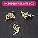 Stud Earrings for Women Shark Earrings 16K Gold Plating with Swarovski Holiday Earrings Give