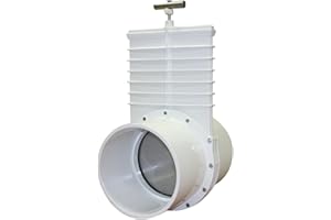 Valterra 8" PVC Gate Valve - Slip Hub Fittings with Stainless Steel Paddle