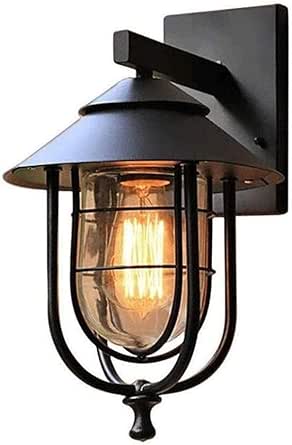 Colonial de pared exterior Luz de lujo, de gran tamaño, con elementos