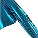 ZAIONE Smooth Mirrored Plain Faux Leather Fabric 8” x 53” (21cm x 135cm) Roll Glossy Shiny Metallic Leather Vinyl Fabric for Shoes Bag Bows Earrings Making Material DIY Craft (Blue)