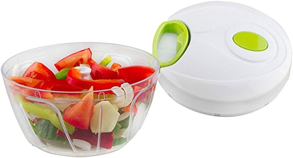 Vegetable Meat Chopper Food Processor Hand Hold Mincer Blender for Fruits Nuts Onions Herbs Garlics Salsa Pesto