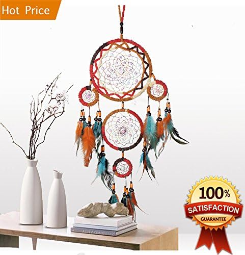 Dream Catcher Handmade Wall Hanging Home Decor 6.2" Diameter 22.8" Long