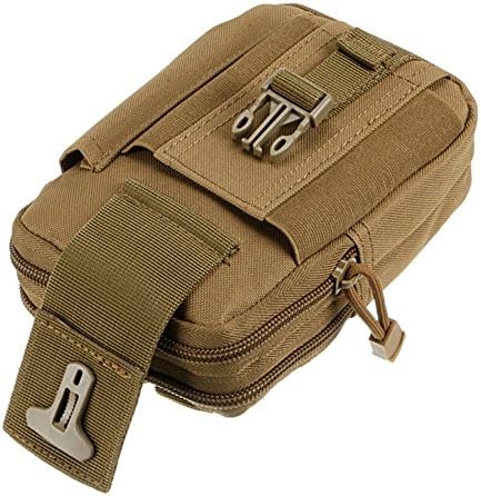 VOTOO Multi-Purpose Waterproof Tactical Molle EDC Utility Gadget Pouch Tools Waist Bag Pac, Khaki