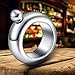 Fashion Bracelet Flask Creative Hidden Stainless Steel Wine Bangle with Funnel (Silver)