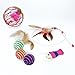 RIO Direct Cat Toys Kitten Toys Variety Pack - Cat Tunnel, Interactive Feather Toy, Cat Feather Teaser Wand, Fluffy Mouse, Crinkle Balls and Bells - 20 Pack Gift Set for Cat, Puppy, Kitty