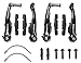 TEKTRO 930AL Mini V Brake Pull Front & Rear Brakes for BMX Cyclocross Road