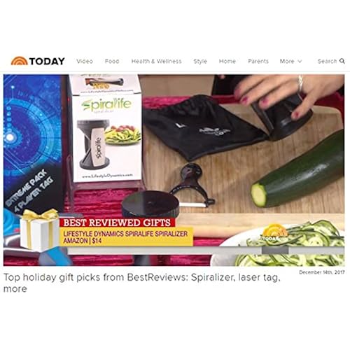 Original SpiraLife Spiralizer Vegetable Slicer Vegetable Spiralizer - Spiral Slicer Cutter Home & Kitchen, Kitchen & Dining, Kitchen Utensils & Gadgets, Pasta & Pizza Tools, Pasta Forks