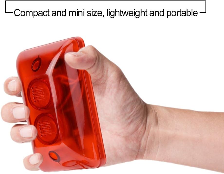 Wired Strobe Siren 12V LED Flash, Engineering Signal Light,Home Security Alarm System (Red) - Image 5