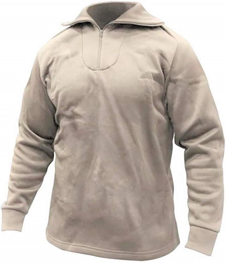 GENUINE MILITARY SURPLUS USGI Military Poly Pro Long John Underwear Shirt Top 1/4 Zip: Clothing