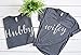 Hubby Wifey shirts, Wifey Hubby Shirts, Honeymoon shirts, Hubby Wifey t-shirt set,Couples Shirts Bride shirts, Groom Shirts,BOTH UNISEX TOP