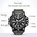 KXAITO Men's Watches Sports Outdoor Waterproof Military Watch Date Multi Function Tactics LED Alarm Stopwatch (01_Green)