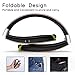 [Newest Design] Foldable Bluetooth Headset, Senbowe™ Upgrade Wireless Neckband Bluetooth Headset with Retractable Earbud and Foldable Design for iPhone, Android, Other Bluetooth Enabled Devices