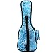 Hola! Music Heavy Duty SOPRANO (up to 21.5 Inch) Ukulele Gig Bag with 15mm Padding, Light Blue Flowers