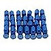50PCS Peg Hook Stop Lock for Prevent The Sweep Theft of Displayed Products on A Wire Peg, Plastic Blue 6mm Security Lock, Retail Shop Anti-Theft Display Slatwall and Pegboard Hook Lock