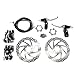 Front and Back Disk Brake Kit - 160mm For 80cc Gas Motorized Bicycle