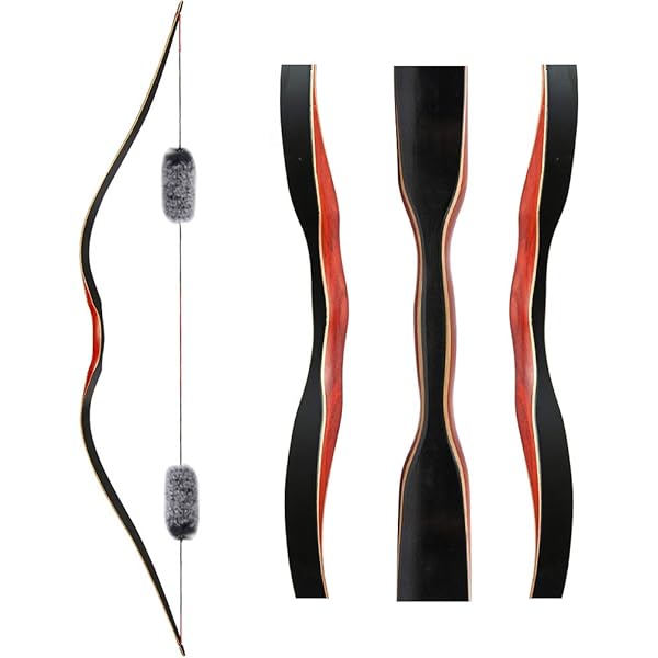 Amazon Com Toparchery Archery 60 Longbow Outdoor Hunting Recurve Bow And Arrow One Piece Traditional Wood Hunting Bow Right Left Handed 30lbs With Otter Balls String Silencer Sports Outdoors