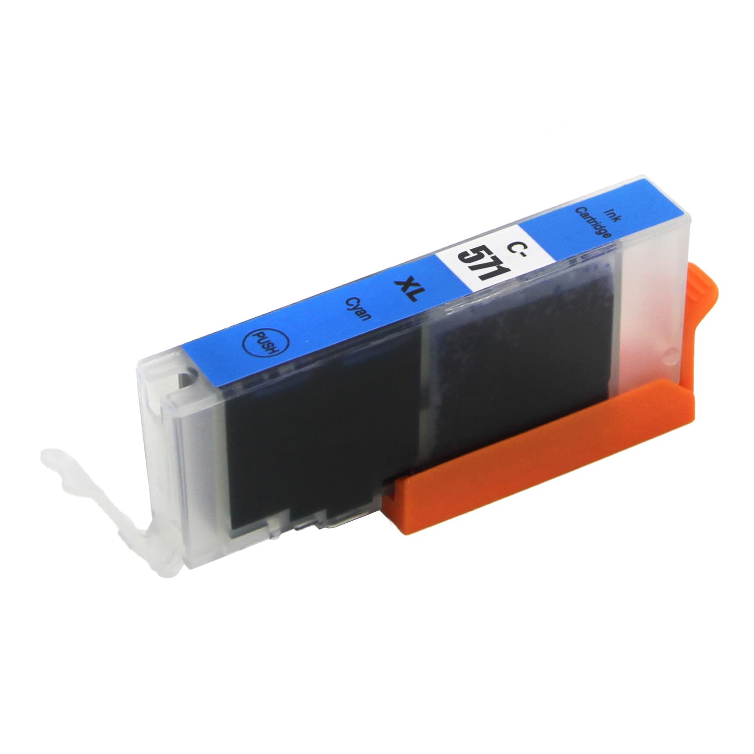 Go Inks 1 Cyan Ink Cartridge Replace Canon CLI-571C Compatible/Non-OEM for Pixma Printers, High Capacity