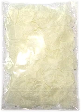 Mayared Separated Individually 2000 PCS Silk Rose Petals Wedding Flower Decoration (Ivory)