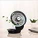 Allnice Mini USB Fan Desk Fan USB Powered Desktop Fan 360° Rotation 3 Speeds Table Fan Quiet Personal Fan with 7 Colors Night Light for Home Office Travel Bedroom (Black)
