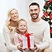 Frienda 3 Pairs Old Man Costume Glasses Santa Glasses Gold Round Glasses Clear Lens Glasses for Men Women Christmas Dress Up Accessories