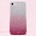 MILPROX iPhone 7 iPhone 8 Shiny Glitter Sparkly Case Slim Premium 3 Layer Hybrid Protective Soft Case for iPhone 7/8 Case - Pink Gradient