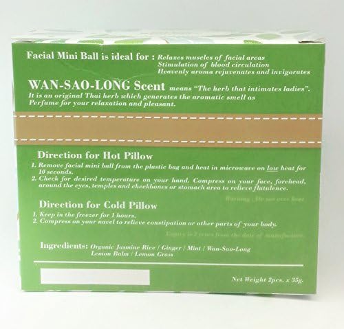 Facial Mini Ball Or Inhaler for hot pillow and cold pillow