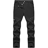 TBMPOY Men's Hiking Pants Lightweight 6 Cargo Pockets Quick Dry Water Resistant Outdoor Travel Work Fishing