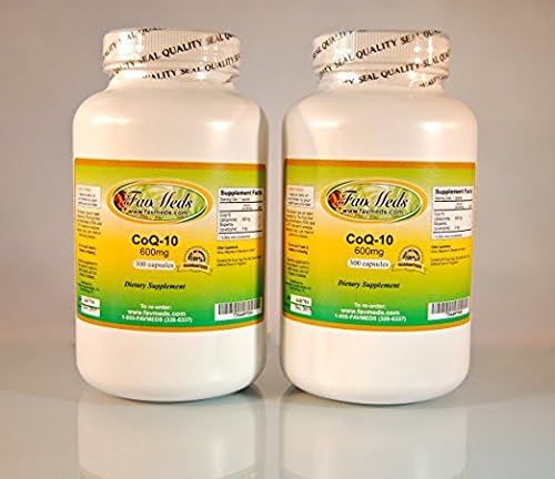 CoQ-10 Q-10 Q10 co-Enzyme 600mg - 600 (2x300) Capsules