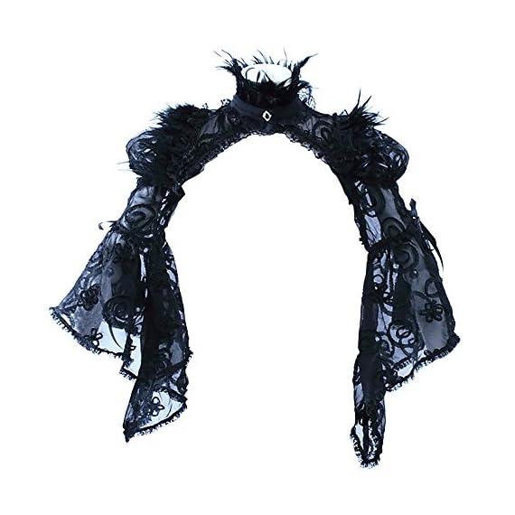 Steampunk-Sexy-Bolero-Jacket-Shrug-Women-Tops-Scarves-Pashmina-Shawl-Black-Lace