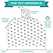 Tot Spot Baby Newborn Baby Hat/Beanie/Cap with Knot for Boys Girls 0-6 Months 100% Pure Organic Cotton GOTS Certified for Autumn Winter Summer ((Pack 3) Grey, Teal, White, Elephant)