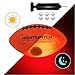NIGHTMATCH Light Up LED Football Size 3 -Extra Pump and Batteries - Perfect Glow in The Dark Football with Spare Batteries - Waterproof Toddler Football with a High Brightness LED