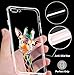LEMONCOVER iPhone 8 Plus Case, iPhone 7 Plus Case ,Cute Novelty Animal Pattern on Soft TPU Silicone Protective Skin Ultra Slim Clear with Design Bumper Back Cover for iPhone 7 Plus,Painting Giraffe