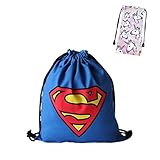 Funny Emoji Special style DIY outdoor Drawstring Bags For unisex and kids (superman logo)